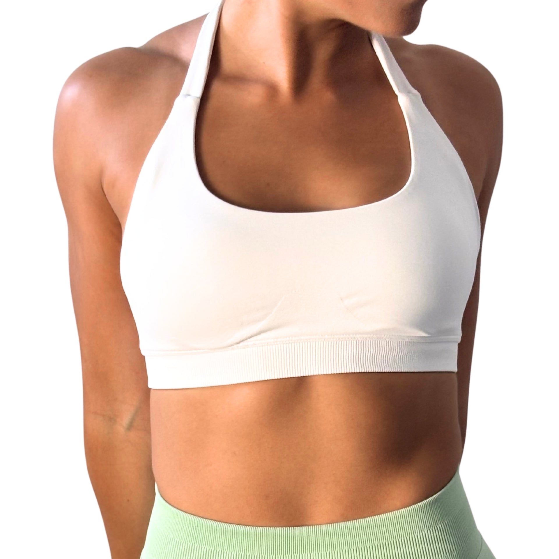 Top deportivo azul Prahra blanco